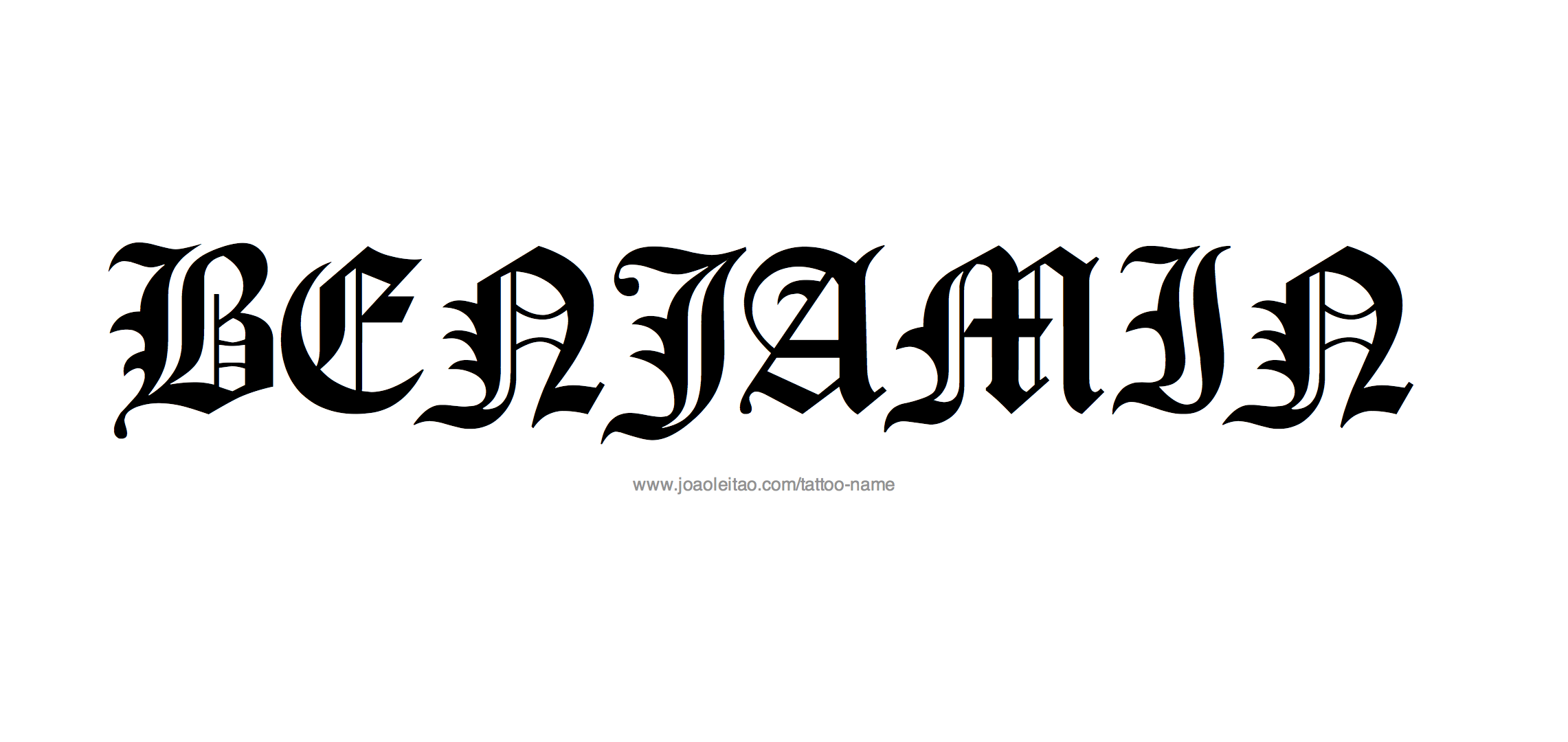 Benjamin Name Tattoo Designs